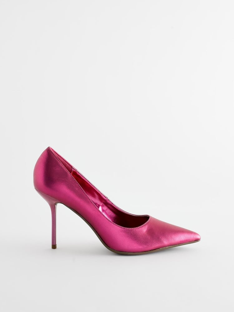 Pink Forever Comfort® Metallic Heel Court Shoes - Image 2 of 5