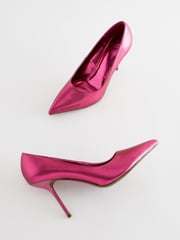 Pink Forever Comfort® Metallic Heel Court Shoes - Image 4 of 5