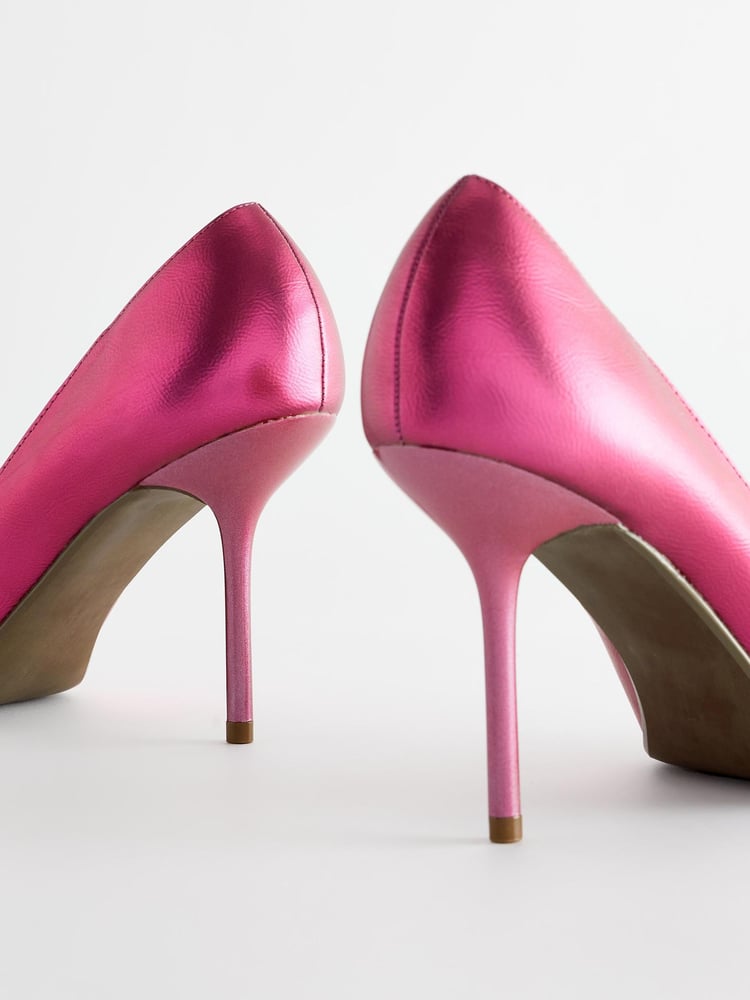 Pink Forever Comfort® Metallic Heel Court Shoes - Image 5 of 5
