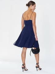 Religion Blue Jewell Midi Maxi Dress with Spaghetti Straps and Full Skirt - Image 2 of 6