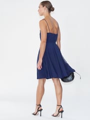 Religion Blue Jewell Midi Maxi Dress with Spaghetti Straps and Full Skirt - Image 5 of 6
