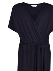 Ro&Zo Black Short Sleeve Wrap Jumpsuit - Image 5 of 5