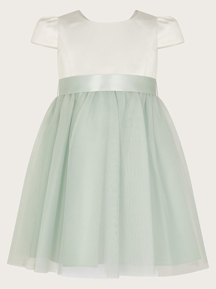 Monsoon Green Tulle Baby Bridesmaid Dress - Image 1 of 3