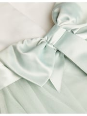 Monsoon Green Tulle Baby Bridesmaid Dress - Image 3 of 3