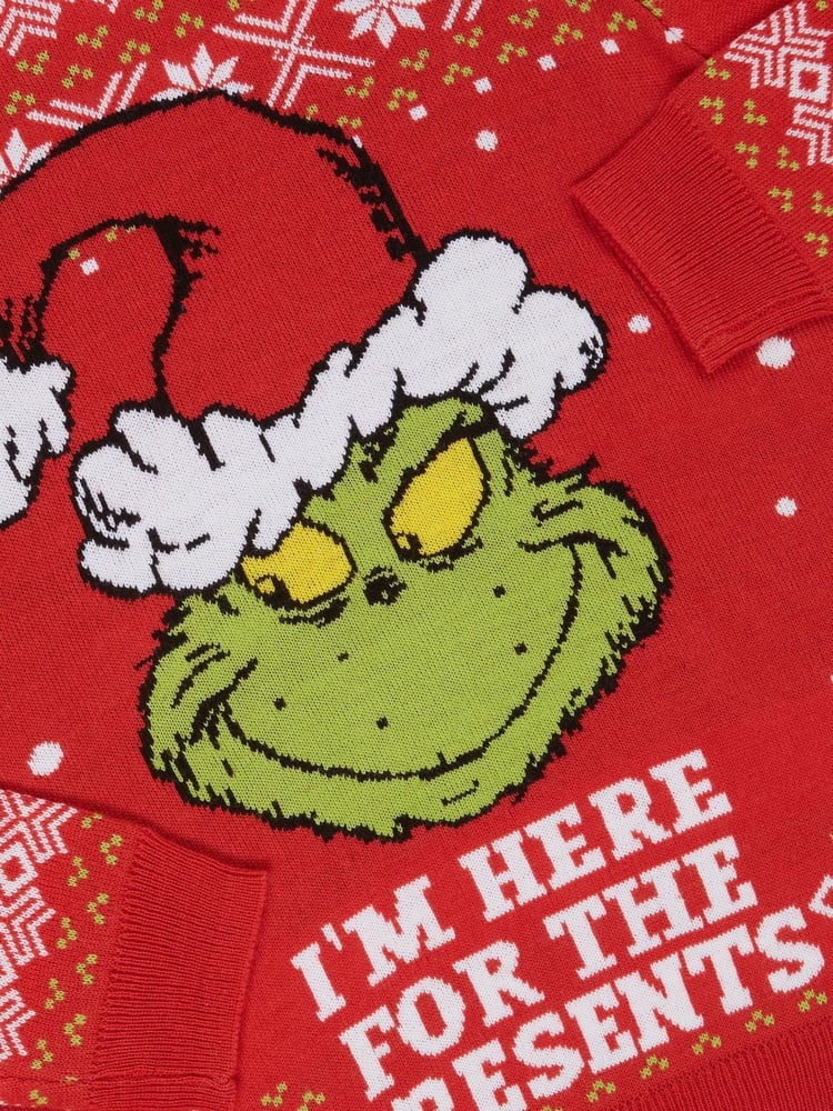 M&Co Red Grinch Christmas Jumper - Image 4 of 4 M&Co Red Grinch Christmas Jumper - Image 4 of 4