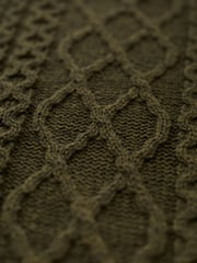 Grün - Celtic & Co. – Pullover mit Rundhalsausschnitt und Zopfmuster - Bild 4 von 4