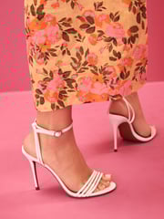 White Forever Comfort® Barely There Stiletto Sandals - Image 1 of 7