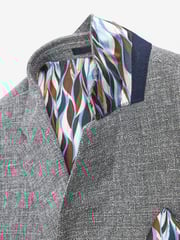 Grey Slim Signature Angelico Linen Blend Blazer - Image 10 of 13