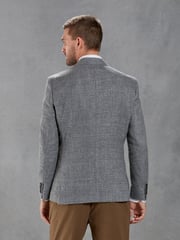Grey Slim Signature Angelico Linen Blend Blazer - Image 3 of 13