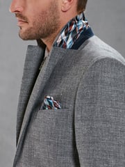 Grey Slim Signature Angelico Linen Blend Blazer - Image 5 of 13