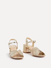 Linzi Gold Ivy Block Heeled Sandals - Image 3 of 5