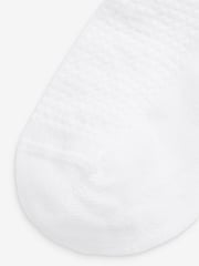 White 5 Pack Cotton Rich Ruffle Trainer Socks - Image 2 of 3