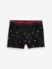 Polo Ralph Lauren Black/Grey Boys Cotton Stretch Logo Boxers 3 Pack - Image 4 of 4