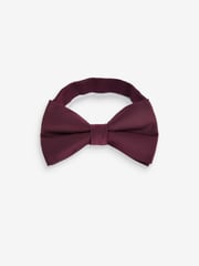Burgundy Red Twill Bow Tie - Image 2 of 7