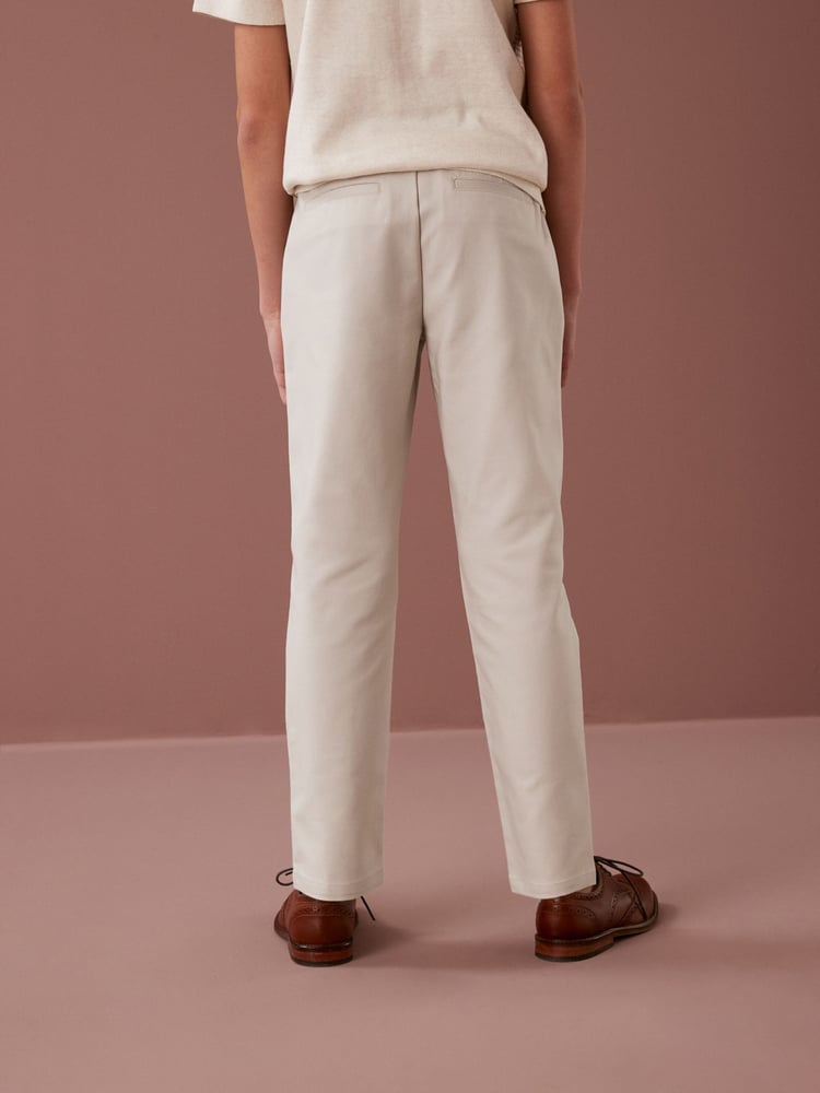Putty Natural Premium Chino Trousers (3-16yrs) - Image 2 of 5