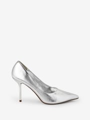 Silver Forever Comfort® Metallic Heel Court Shoes - Image 2 of 5