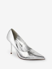 Silver Forever Comfort® Metallic Heel Court Shoes - Image 3 of 5