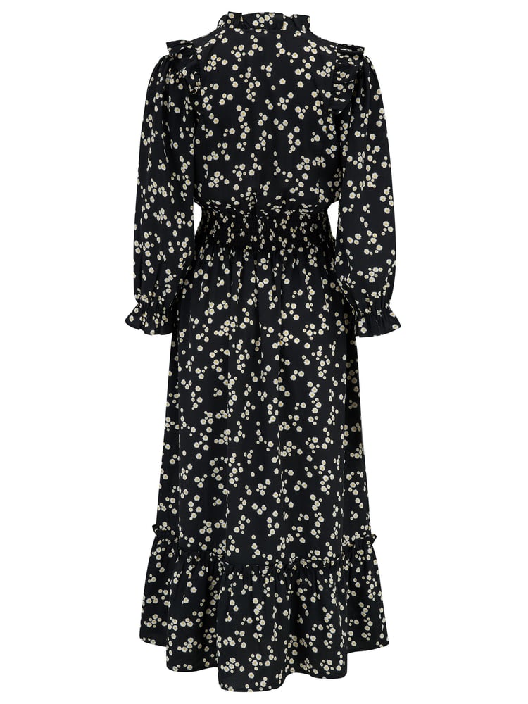 Pour Moi Black Daisy Print Maggie Dress - Image 4 of 4