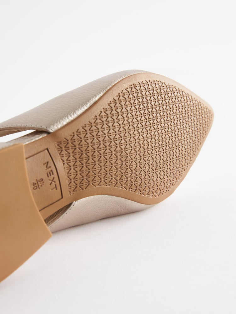 Gold Forever Comfort® Leather Flat Slingbacks - Image 7 of 7