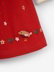 JoJo Maman Bébé Red 2-Piece Robin Baby Dress & Body Set - Image 3 of 3