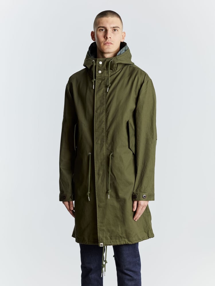 100% Cotton Pretty Lomas Hooded Parka Jacket - Image 1 of 4