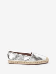 Silver Forever Comfort® Flat Espadrille Shoes - Image 3 of 6