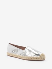 Silver Forever Comfort® Flat Espadrille Shoes - Image 4 of 6
