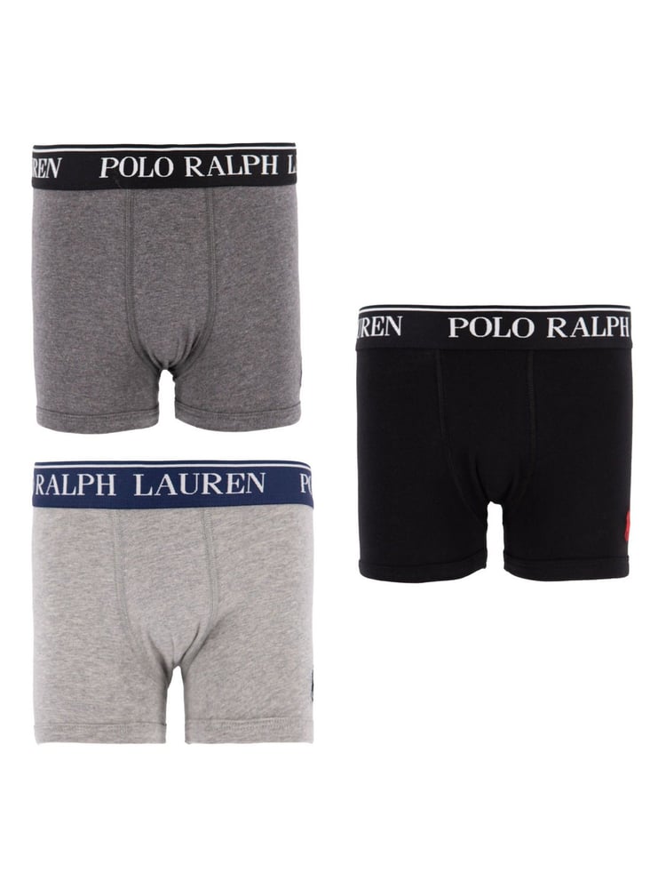Polo Ralph Lauren Grey Boys Cotton Stretch Logo Boxers 5 Pack - Image 1 of 4