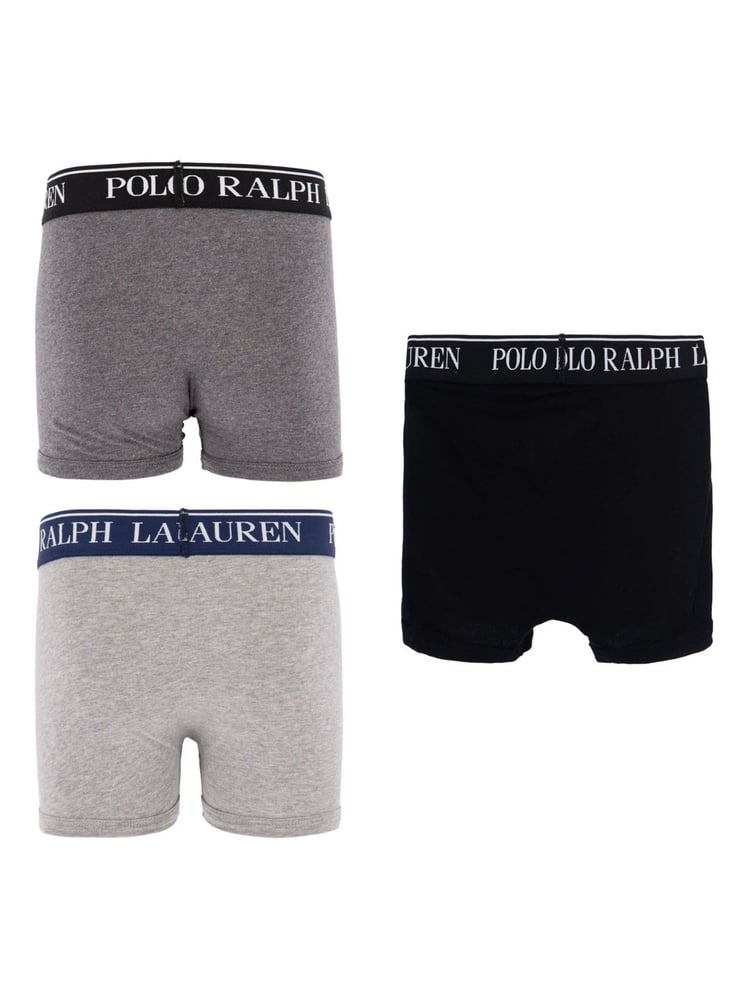 Polo Ralph Lauren Grey Boys Cotton Stretch Logo Boxers 5 Pack - Image 2 of 4