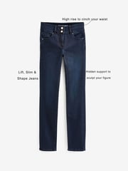Inky Blue Denim Slim Lift And Shape Jeans - Image 5 of 6