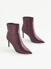 Purple Forever Comfort® Point Toe Heeled Ankle Boots - Image 4 of 8