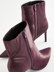 Purple Forever Comfort® Point Toe Heeled Ankle Boots - Image 7 of 8