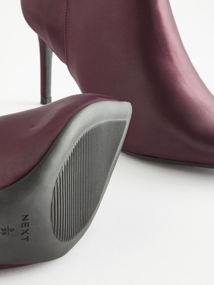 Purple Forever Comfort® Point Toe Heeled Ankle Boots - Image 8 of 8