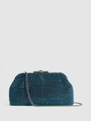 Reiss Teal Adaline Embellished Clutch Bag - Image 4 of 7
