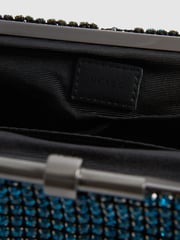 Reiss Teal Adaline Embellished Clutch Bag - Image 7 of 7