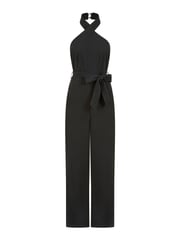 Mela Black Cross Over Halter Neck Jumpsuit - Image 4 of 4