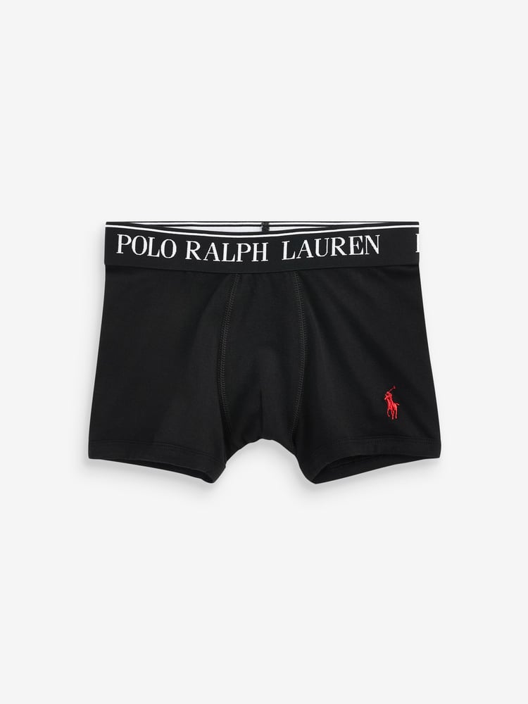 Polo Ralph Lauren Black Boys Cotton Stretch Logo Boxers 5 Pack - Image 2 of 2