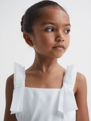 Reiss Ivory Selena Tulle Strappy Occasion Dress - Image 4 of 6