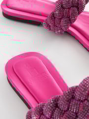 Pink Forever Comfort® Jewelled Braided Sandals - Image 7 of 7