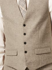 Natural Italian Wool Blend Undyed Suit Waistcoat - Image 3 of 7