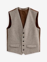 Natural Italian Wool Blend Undyed Suit Waistcoat - Image 5 of 7