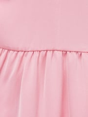 Reiss Pink Maisie Satin Midi Dress - Image 5 of 6