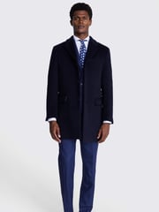 MOSS Blue Epsom Overcoat - Image 2 of 4