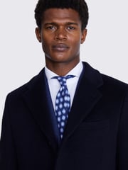 MOSS Blue Epsom Overcoat - Image 3 of 4