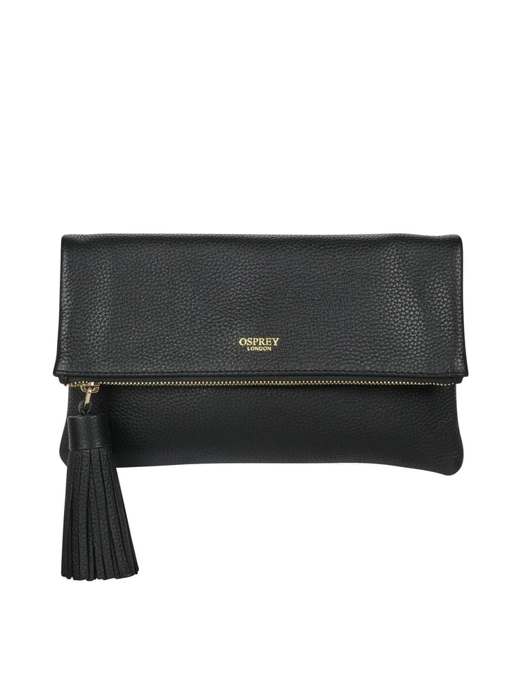 OSPREY LONDON Bexley Grainy Hide Leather Clutch Bag - Image 1 of 4