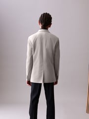 Light Grey Velvet Jacket (3-16yrs) - Image 4 of 8
