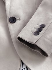 Light Grey Velvet Jacket (3-16yrs) - Image 7 of 8