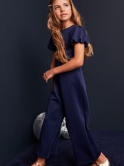 Navy Blue Occassion Jumpsuit (3-16yrs) - Image 1 of 7