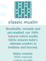 aden + anais White Baby Essentials 100% Cotton Muslin Snap Bibs 3 Pack - Image 4 of 4