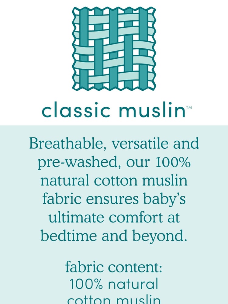 aden + anais White Baby Essentials 100% Cotton Muslin Snap Bibs 3 Pack - Image 4 of 4